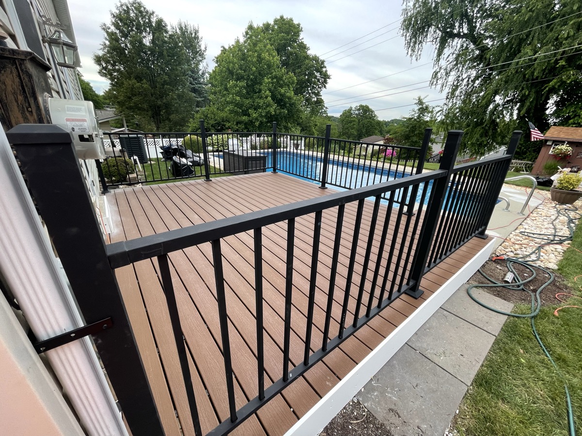 Custom Poolside Deck Build